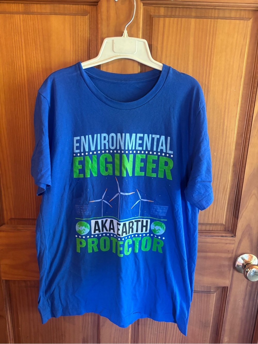 Men’s Blue "Environmental Engineer" Graphic Tee